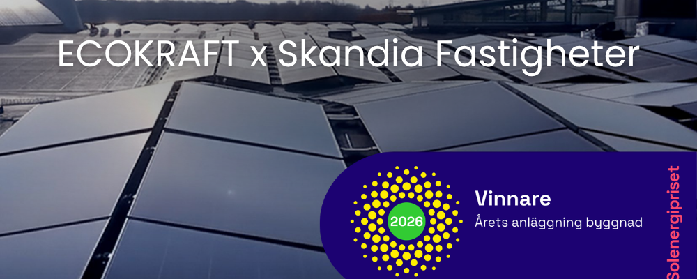 Solceller på tak. Pressbild: Ecokraft