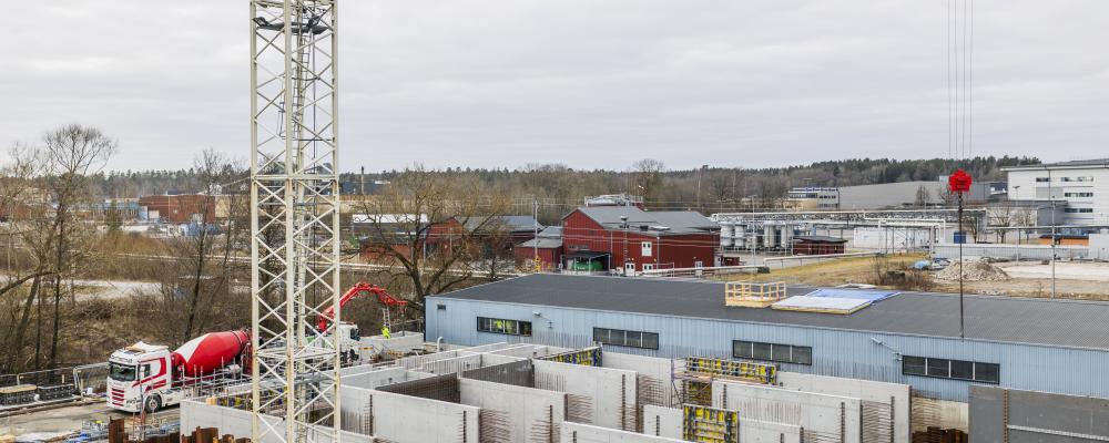 Strängnäs avloppsreningsverk byggs ut och moderniseras för att klara framtida behov och skärpta miljökrav. Foto: SEVAB/Lina Östling