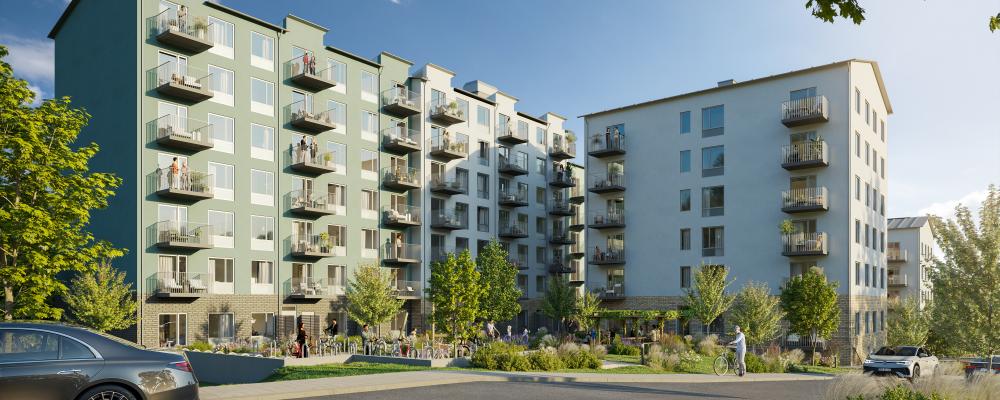 Settler Properties tillsammans med Pictet utvecklar hyresrätter i Järfälla. Pressbild:  Rison Nordic Energy