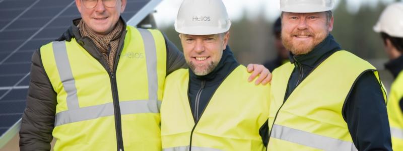 Grundarna av Helios: Andreas Tunbjer, Magnus Rahm and Johan Lundin.