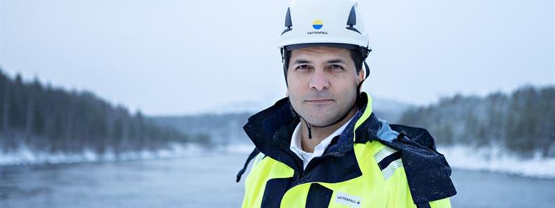 Johan Dasht vd Vattenfall Vattenkraft. Bild: Vattenfall.