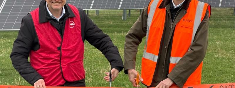 Aske Mastrup Wieth-Knudsen, hållbarhetschef på DSB och Richard Nicolin, Chief Investment Officer på Alight. Pressbild: Alight