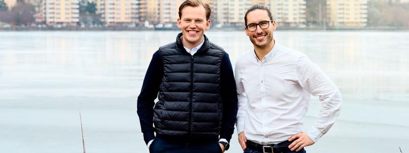Linus Baihofer Werner, VD LUMA och Hugo Larsson, ansvarig för affärsutveckling på LUMA Energy. Foto: LUMA Energy