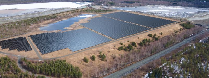 Första i sitt slag. Bild: CALLIO-HITURA SOLARPARK OY