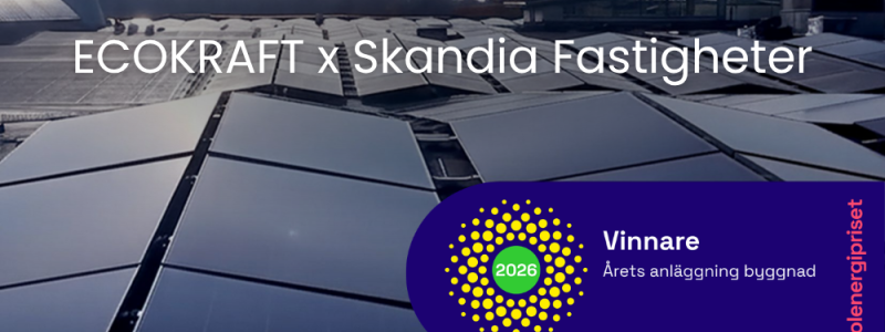 Solceller på tak. Pressbild: Ecokraft