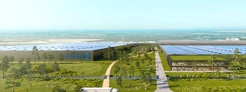 Carbon vill bygga en solcellsfabrik nära Marseille 2025 med en årlig produktionskapacitet på fem gigawatt. Det motsvarar tio till tolv miljoner solcellsmoduler. Foto: Carbon Solar