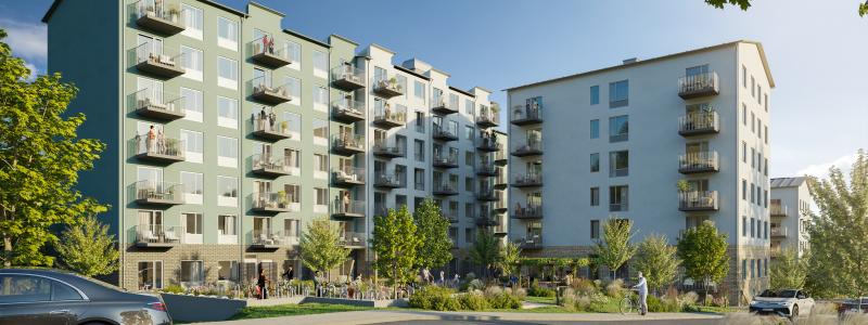 Settler Properties tillsammans med Pictet utvecklar hyresrätter i Järfälla. Pressbild:  Rison Nordic Energy