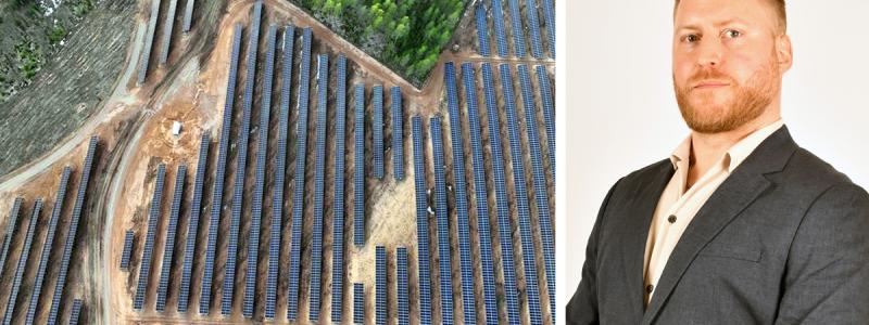 Solpark. Pressbild: Soltech Energy & Nordic Solar