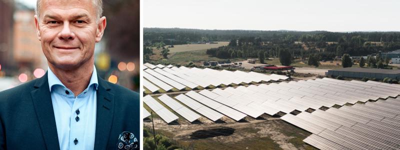 Stefan Ölander, vd på Soltech Energy. Foto: Soltech Energy/Gustaf Kumlin
