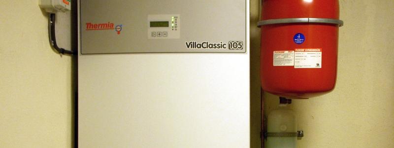 Värmepump, Thermia Villa Classic 105. Symbolbild. Foto: Wikipedia Commons Lic, Foto: Holger Ellgaard