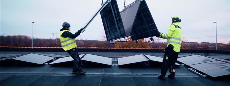 Solcellsinstallation. Pressbild: Svensk Solenergi