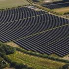 Bild från Alights 215 MWp solpark på Lolland i Danmark.