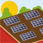 Illustration på solceller. Illustration av: Public domain vectors / Unsplash