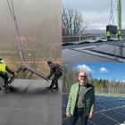 Installation av solpaneler.  Pressbild: Ecokraft