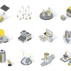 Illustration över olika energikällor. Bild skapad av: VectorElements / Unsplash