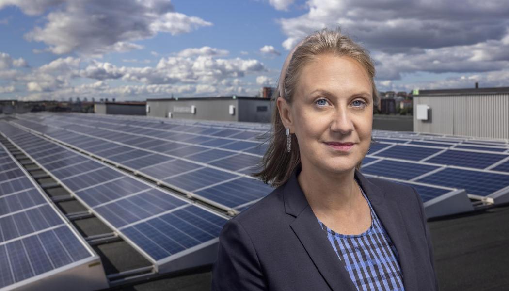 Anna Werner, vd för Svensk solenergi. Foto: Jann Lipka