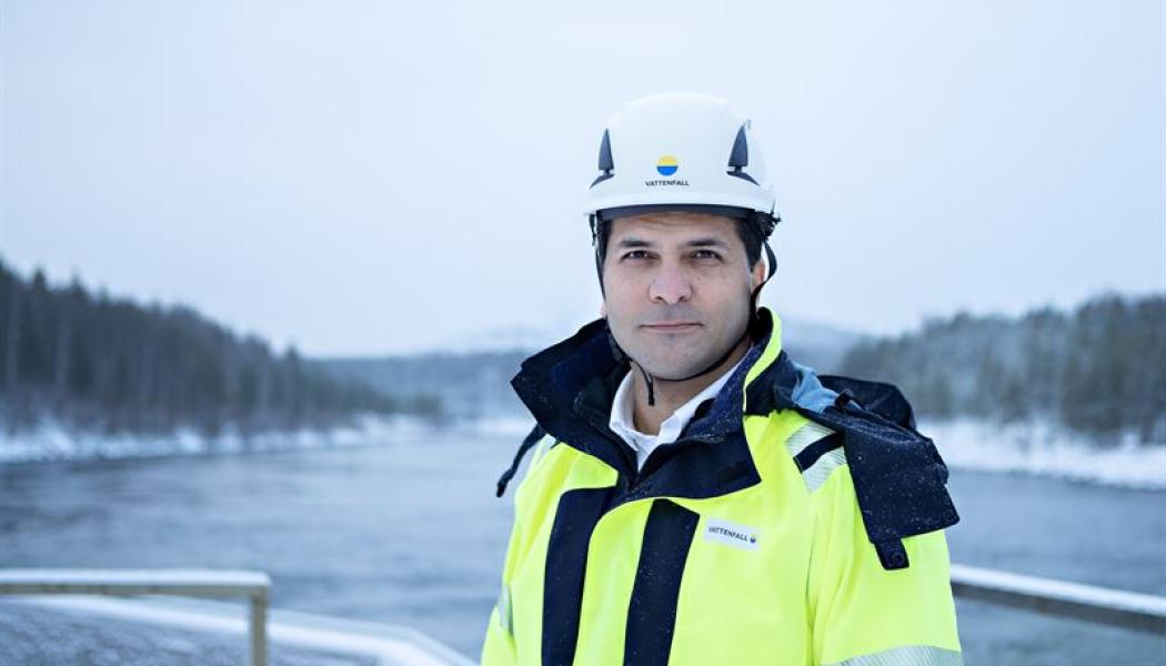 Johan Dasht vd Vattenfall Vattenkraft. Bild: Vattenfall. 