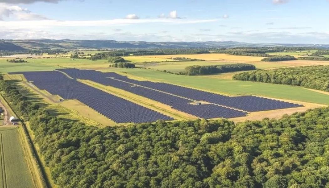 Skottlands allra största solpark på 20 megawatt finns för närvarande på Errol Estate i Perthshire. Foto: Elgin Energy