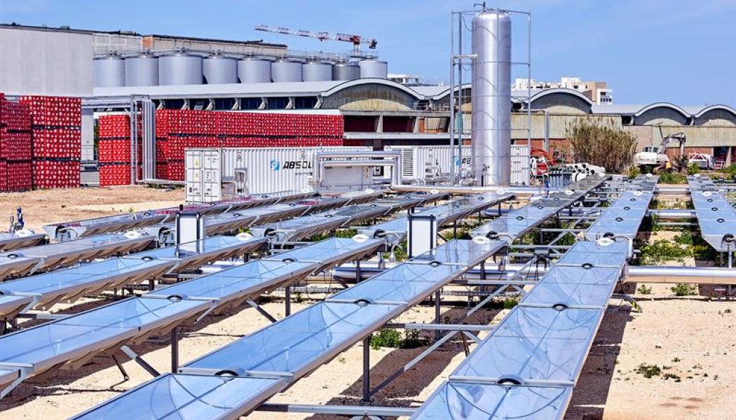 Industriell solvärme. Pressbild: Absolicon
