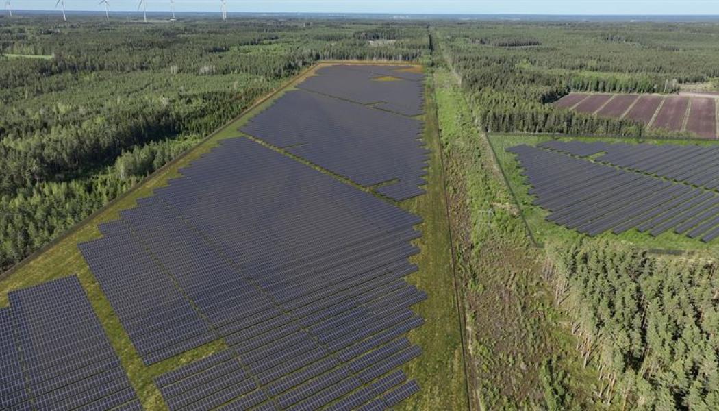 100 MWp solpark i Finland. Pressbild: Alight