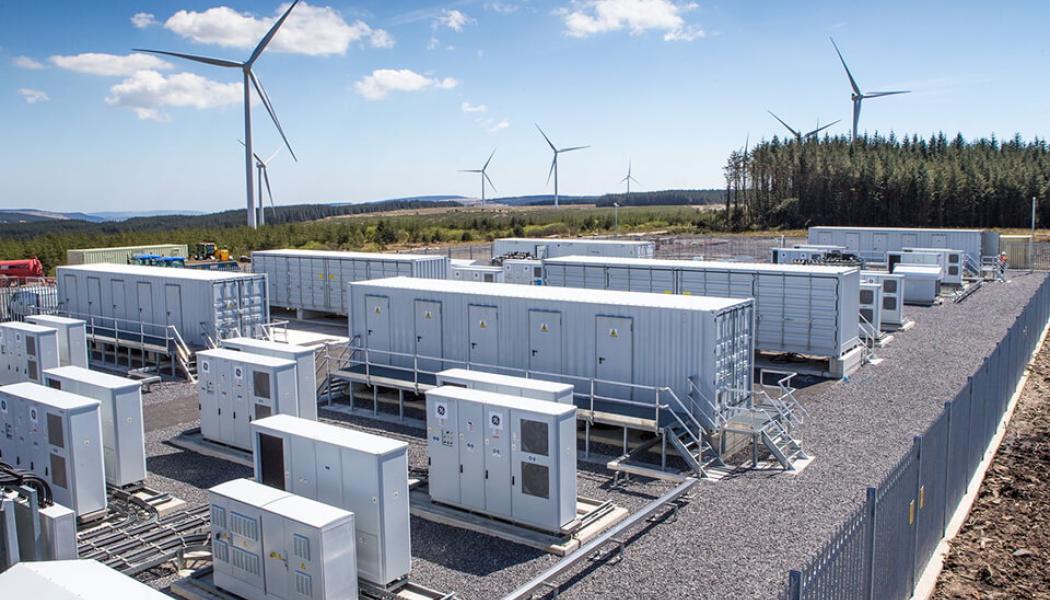 Batterilagringspark.  Symbolbild. Foto: Vattenfall
