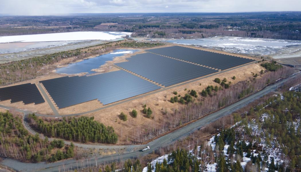 Första i sitt slag. Bild: CALLIO-HITURA SOLARPARK OY