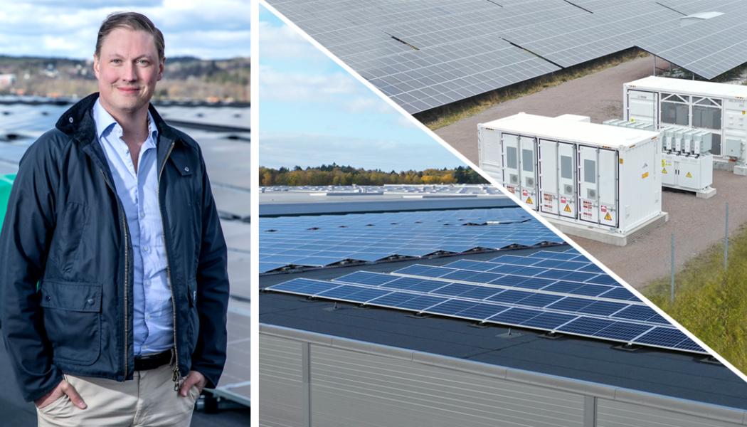 Christoffer Caesar, vd, Soltech Energy Solutions Foto: Soltech Energy Solutions