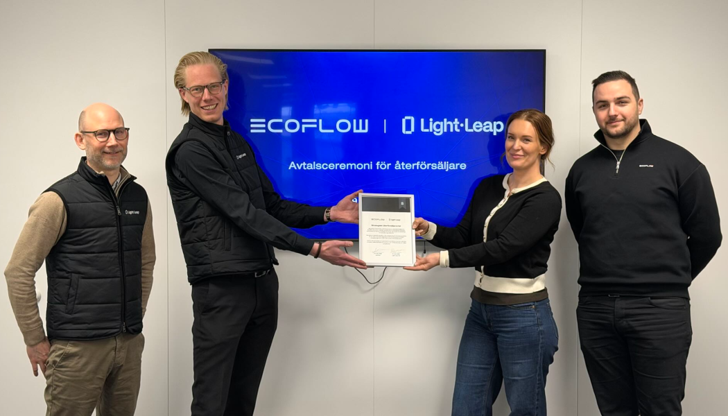 EcoFlow och Light Leap inleder samarbete kring integrerade energilösningar. Pressbild: EcoFlow