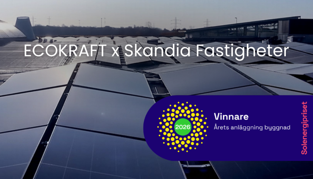 Solceller på tak. Pressbild: Ecokraft