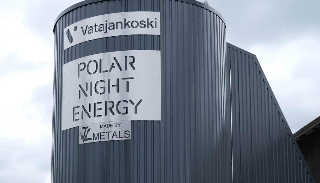 Finländska sandbatterier. Foto: Fingrid