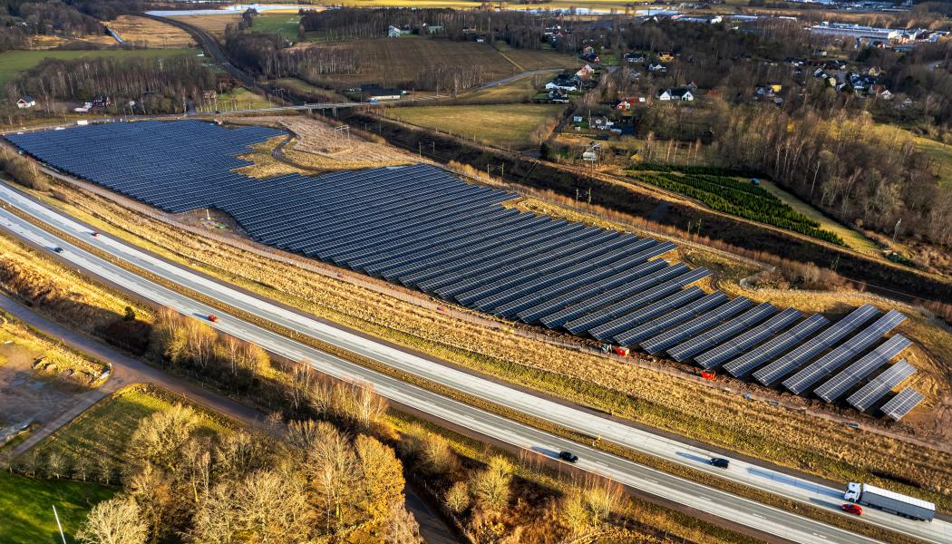 Öringe Solpark. Foto: Soltech Energy