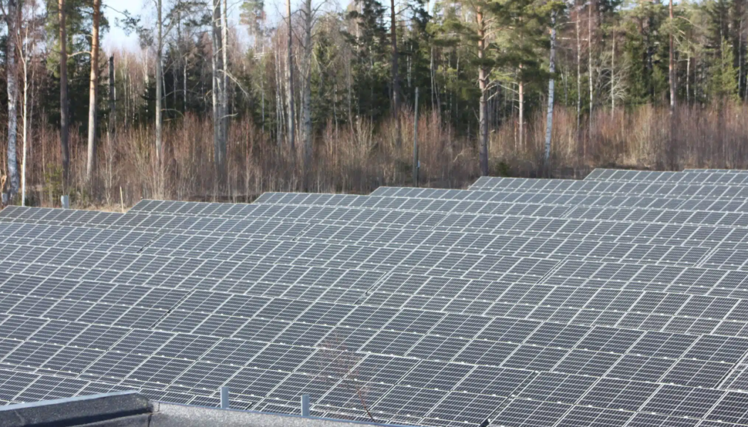 Befintliga solparken i Smedjebacken Foto: Solid Vind & Sol