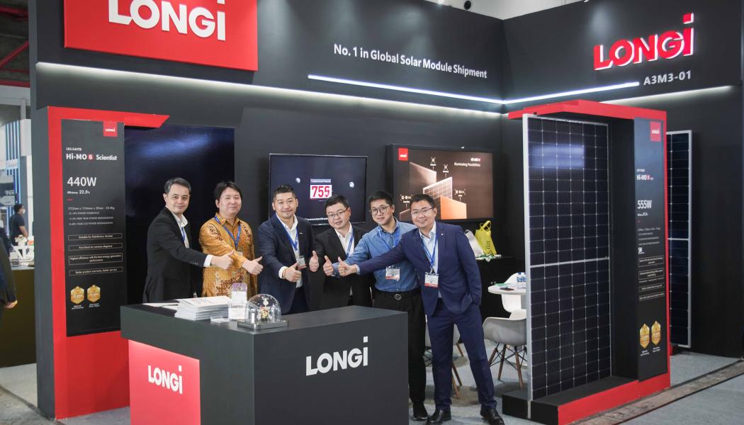 LONGi har deltagit i 2023 års upplaga av Solartech Indonesia i Jakarta och visat upp sin nya Hi-MO 6-produkt. Denna modul kan möta de olika marknadsbehoven på den indonesiska distribuerade PV-marknaden. Foto: LONGi