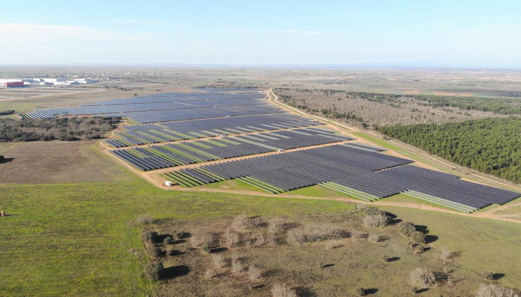 Axpos nya Vilecha-komplex i Spanien omfattar fyra solparker med en total effekt på 200 megawatt. Foto: Axpo Group.