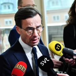 Jonas Ekströmer/TT: Moderaternas partiledare Ulf Kristersson. Arkivbild.