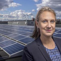 Anna Werner, vd för Svensk solenergi. Foto: Jann Lipka