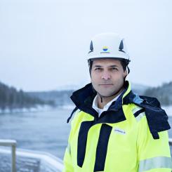 Johan Dasht vd Vattenfall Vattenkraft. Bild: Vattenfall.