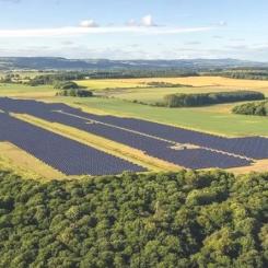 Skottlands allra största solpark på 20 megawatt finns för närvarande på Errol Estate i Perthshire. Foto: Elgin Energy