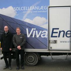 Från vänster: Johnny Hey, vd Bravida Danmark, Lars Bjerg, ägare Viva energi Poul Hauge, ägare Viva Energi
Lågupplöst Foto: Bravida