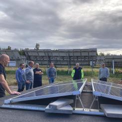 Andreas Österlund, Karl-Fredrik Petzäll, Jan-Olof Cleve, Christer Sjögren, Robin Axelsson, Kaj Mattsson, Patrik Ruud och Johan Lindqvist. Foto: Glava Energy Center