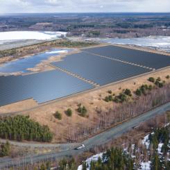 Första i sitt slag. Bild: CALLIO-HITURA SOLARPARK OY