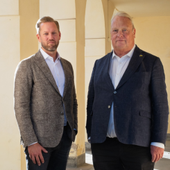 Christian Byhmer, VD och Mikael Odenberg, styrelseordförande. Foto: Christian Gustavsson 