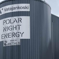 Finländska sandbatterier. Foto: Fingrid