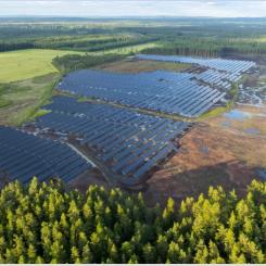 Foto från Henja, Aneos befintliga solkraftverk i Sverige. Foto: Sofia Lewerin. Pressbild Mynewsdesk Aneo
