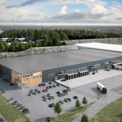 Nytt automatiserat lager kortar ledtiderna för Sportshopen. Foto: Platzer
