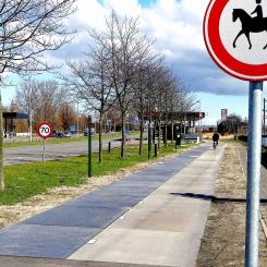 Solenergi från vägen. SolaRoad cykelväg i Krommenie i Nederländerna. Foto: Wikipedia Common, kredit: NightKnights
