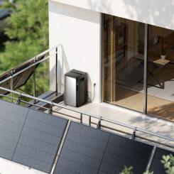 Balkongkraftverk med batteri EcoFlow, Pressbild: Svea Solar