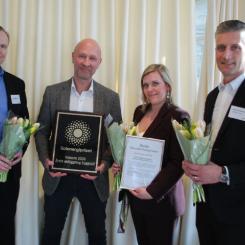 Vinnare Solenergi priset. Pressbild: Svensk Solenergi