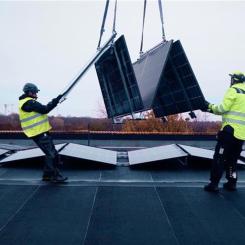 Solcellsinstallation. Pressbild: Svensk Solenergi