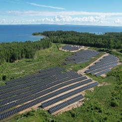 Solpark i Vadstena. Pressbild: Whelma